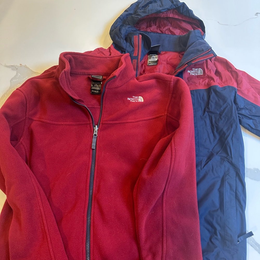 Kids North Face Hyvent Jacket with Liner size 14/16